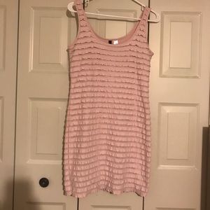 H&M light pink stretchy dress